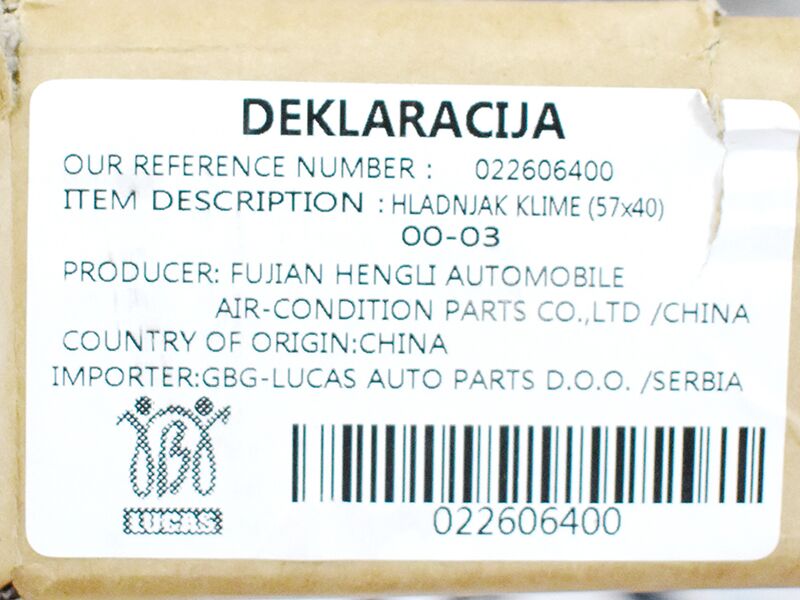 Hladnjak klime 94583, audi a4 1.9-2.5tdi -12/02