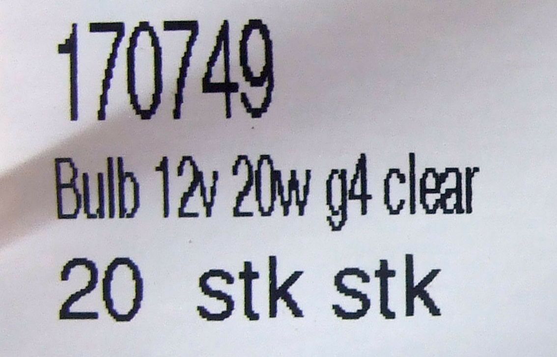 Ubodna sijalica 12v 20watt