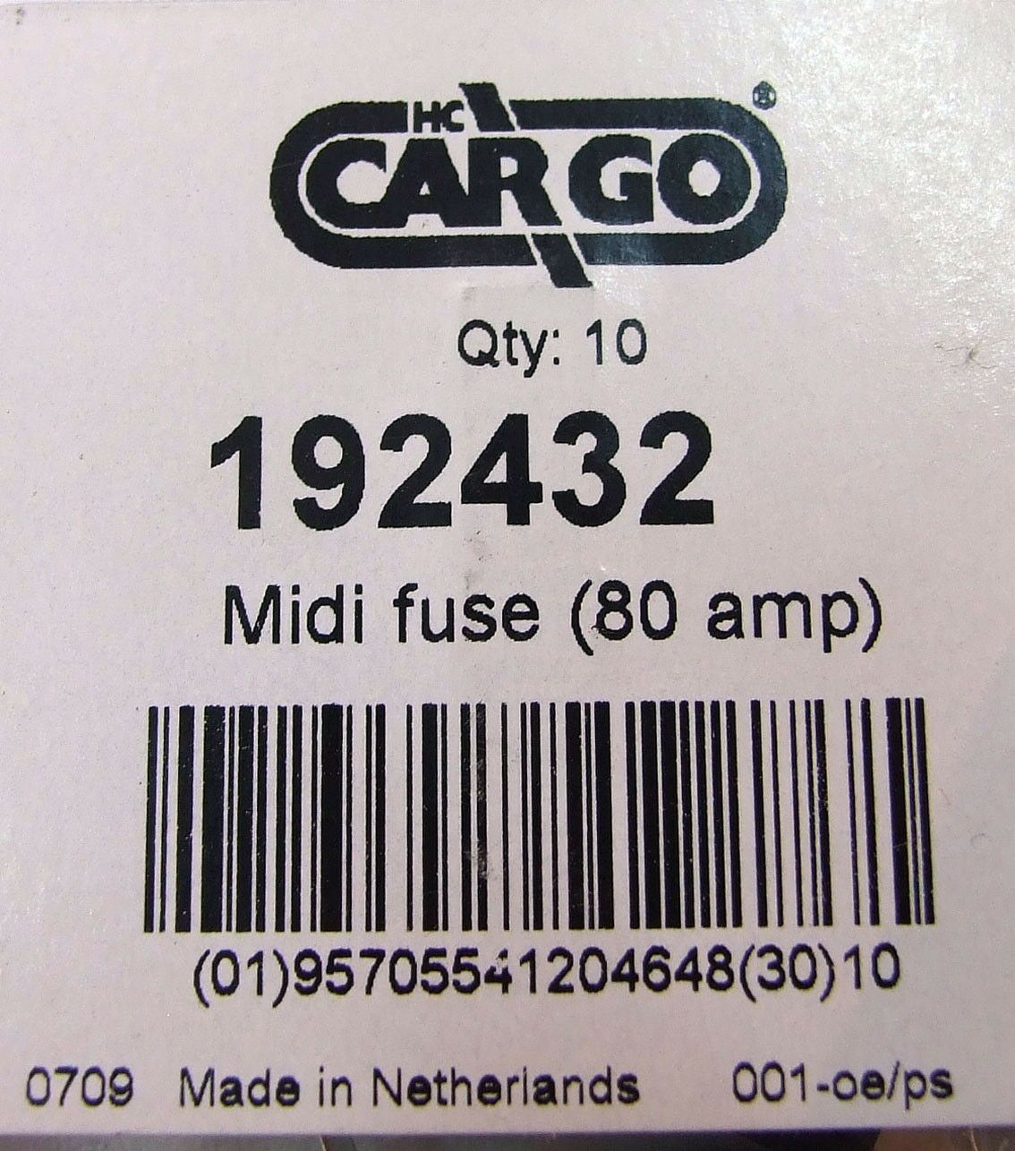 Osigurac midi 80 amp beli