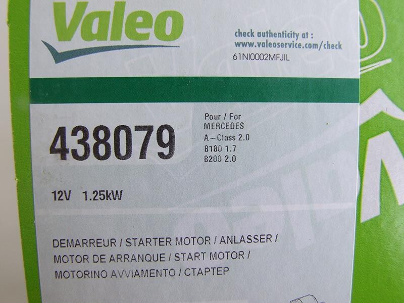 Anlaser valeo 12v 1.3kw 9/10z mb a,b klasa