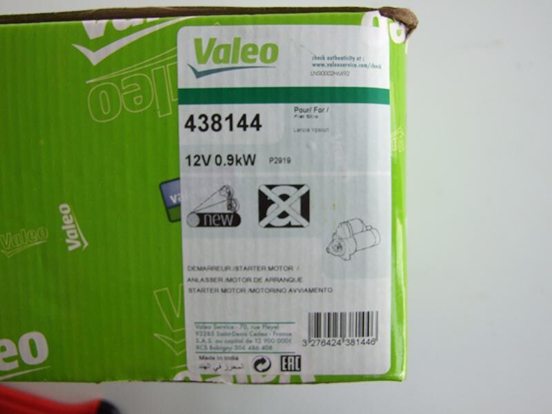 438144 VALEO NEW ORIGINAL PART D7E52 Motorino avviamento 12V, 0