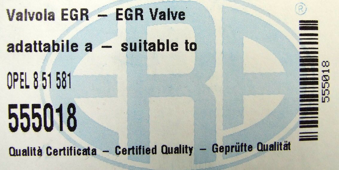 Egr ventil opel astra g 16 16v 1998-vectra b 1-6 1