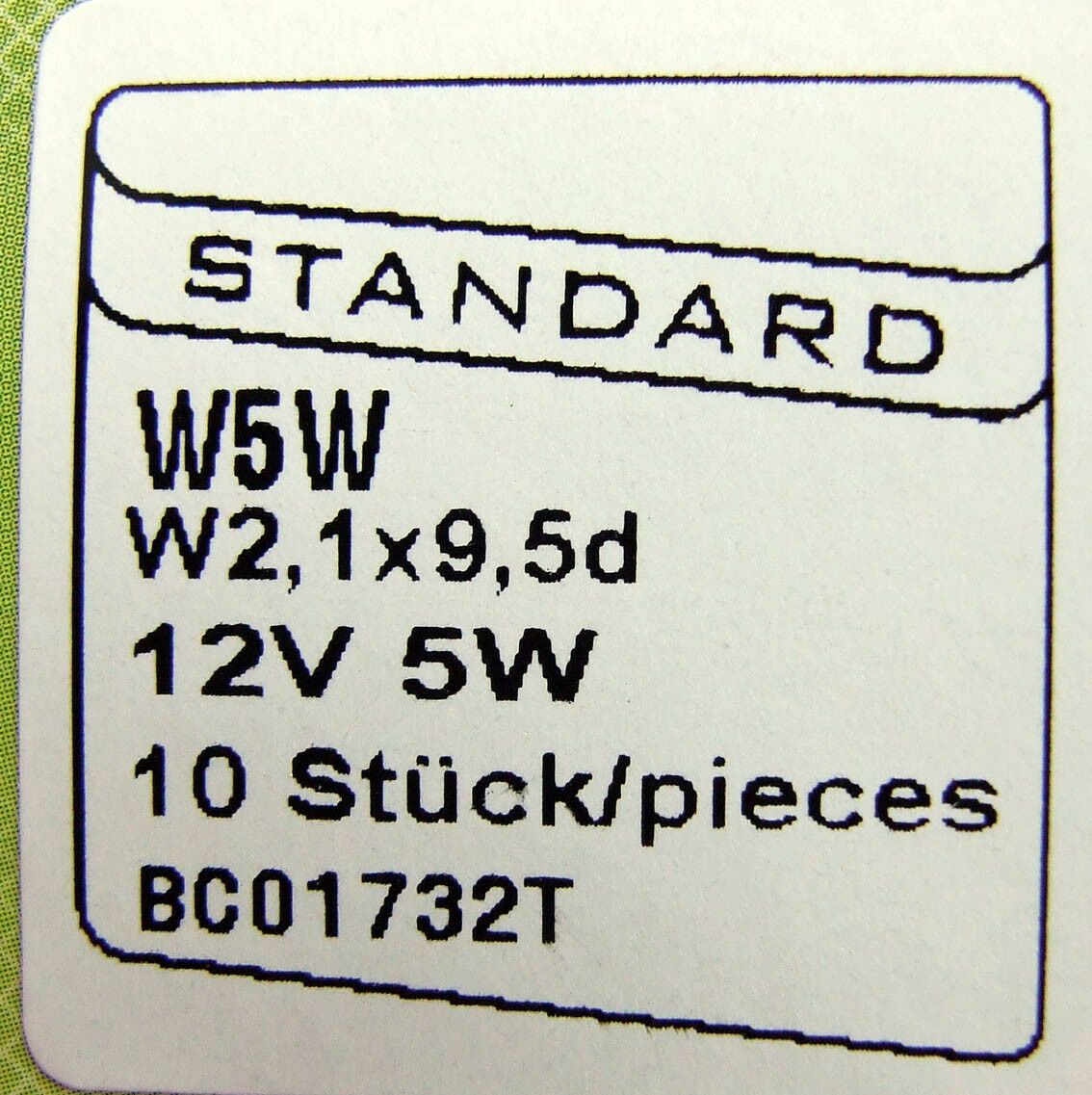 Sijalica 12v 5w  w2.1x9.5d w5w ubodna